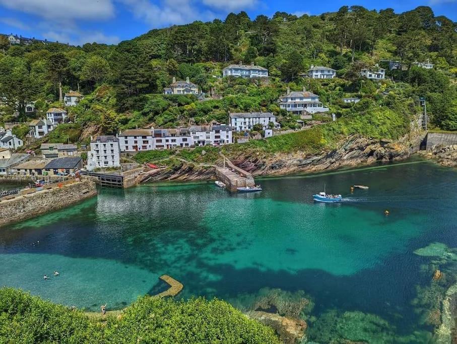 Bijou Coastal Apartment In Polperro With Hot Tub Onsite Parking Downhill Walk To Village Εξωτερικό φωτογραφία