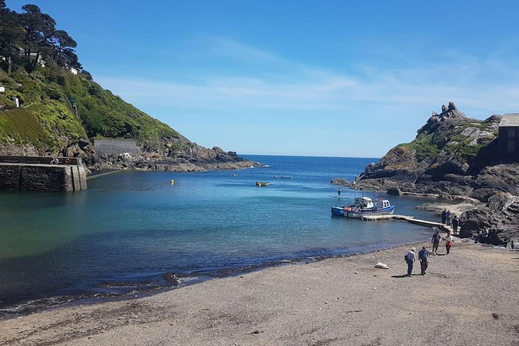 Bijou Coastal Apartment In Polperro With Hot Tub Onsite Parking Downhill Walk To Village Εξωτερικό φωτογραφία